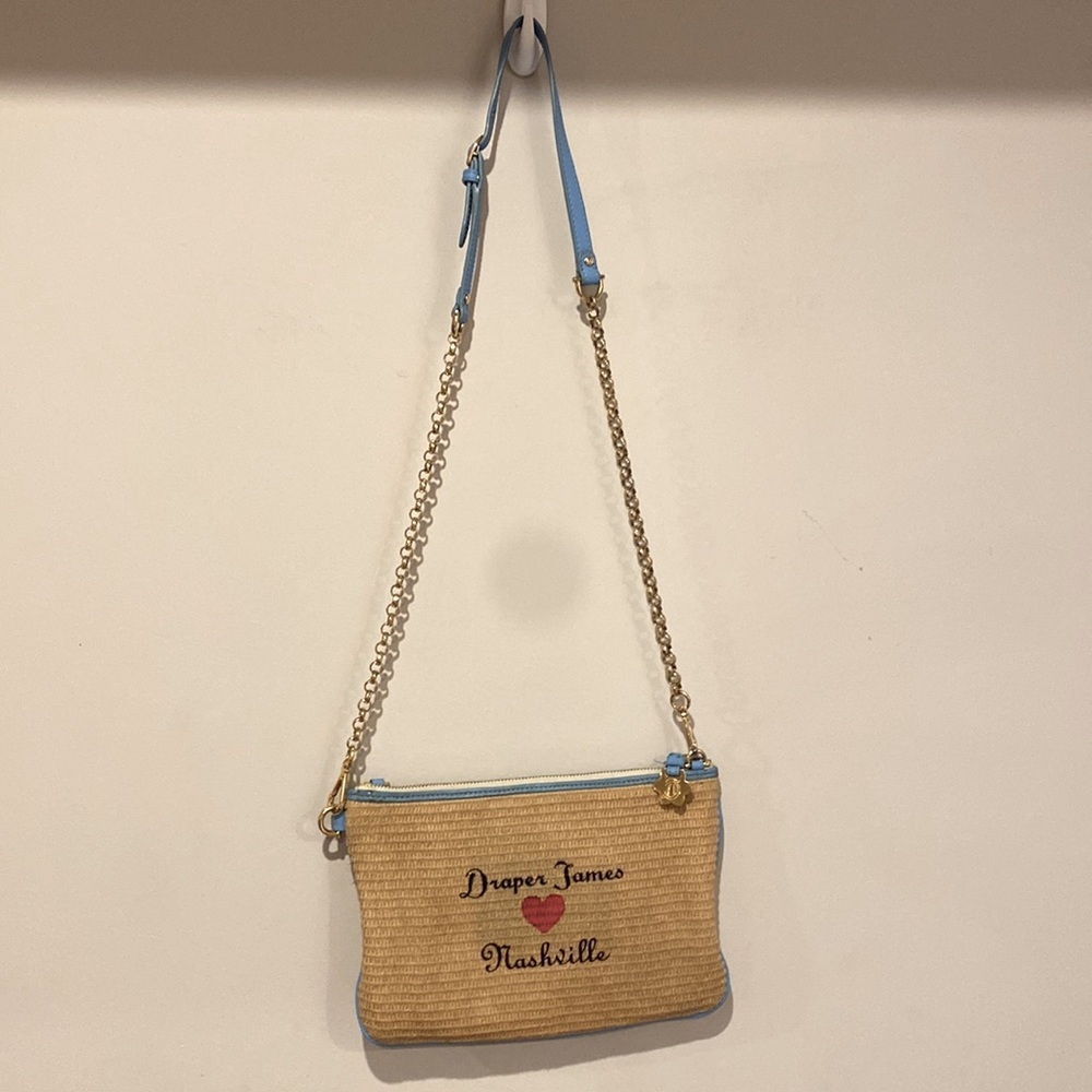 Draper James Nashville Straw Crossbody Handbag - Picture 4 of 4